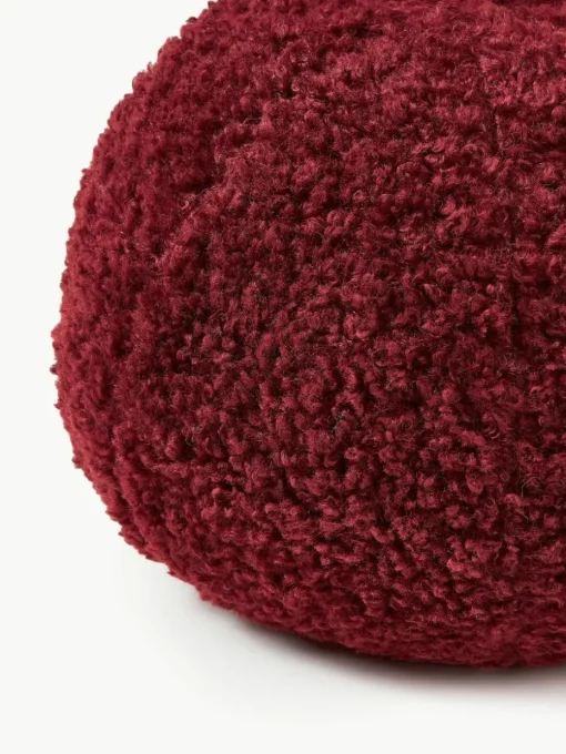 Rundes Teddy-Dekokissen Dotty