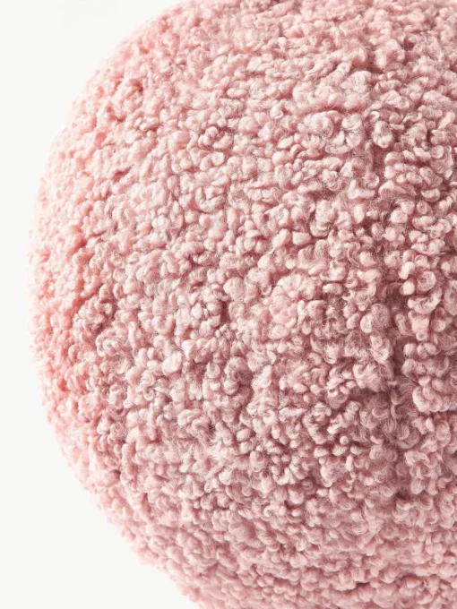 Rundes Teddy-Dekokissen Dotty