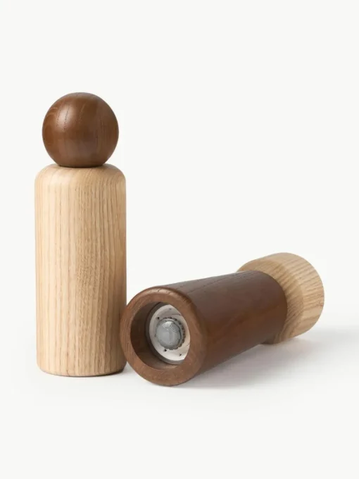 Salz- & Pfeffermühle Anis aus Eschenholz, 2er-Set