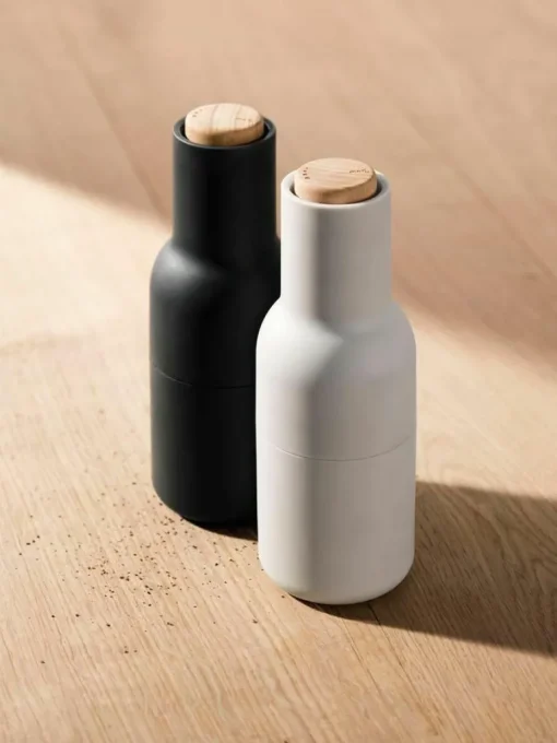 Salz- & Pfeffermühle Bottle Grinder mit Buchenholzdeckel, 2er-Set