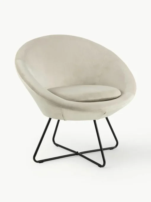 Samt-Cocktailsessel Center
