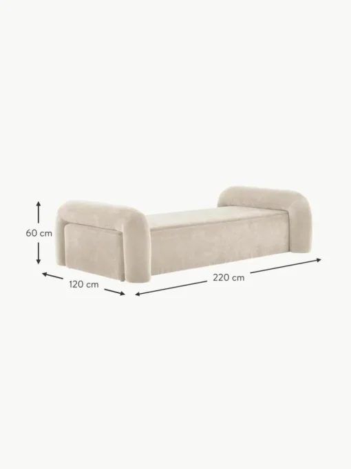 Samt-Daybed Komoro
