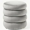 Samt-Hocker Alto mit Stauraum