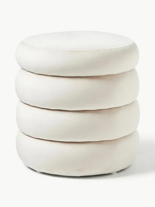 Samt-Hocker Alto mit Stauraum