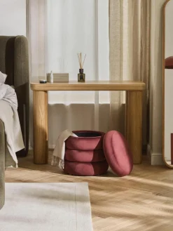 Samt-Hocker Alto mit Stauraum