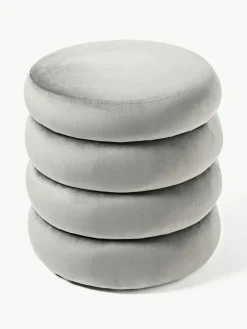 Samt-Hocker Alto mit Stauraum