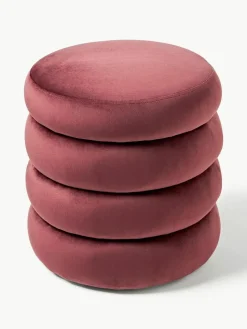 Samt-Hocker Alto mit Stauraum