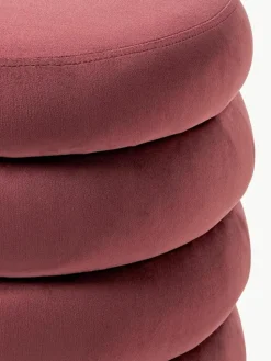 Samt-Hocker Alto mit Stauraum