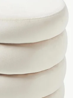 Samt-Hocker Alto mit Stauraum