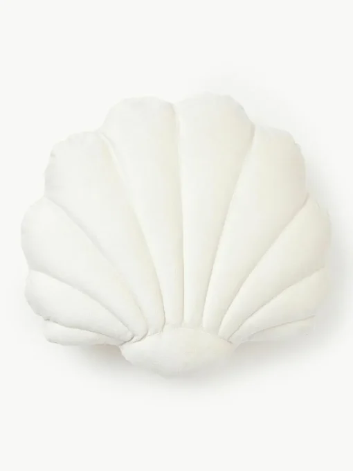 Samt-Kissen Shell in Muschelform