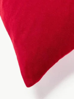 Samt-Kissenhülle Celeste mit winterlichem Motiv