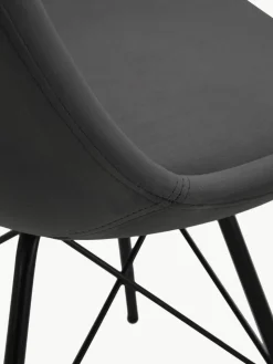 Samt-Polsterstühle Eris, 2 Stück