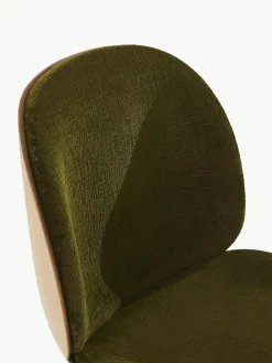 Samt-Polsterstuhl Beetle mit Sitzschale