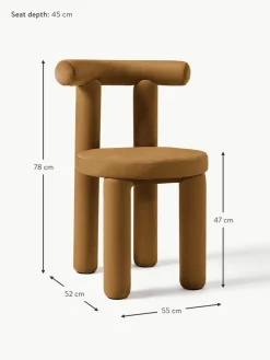Samt-Polsterstuhl Calan