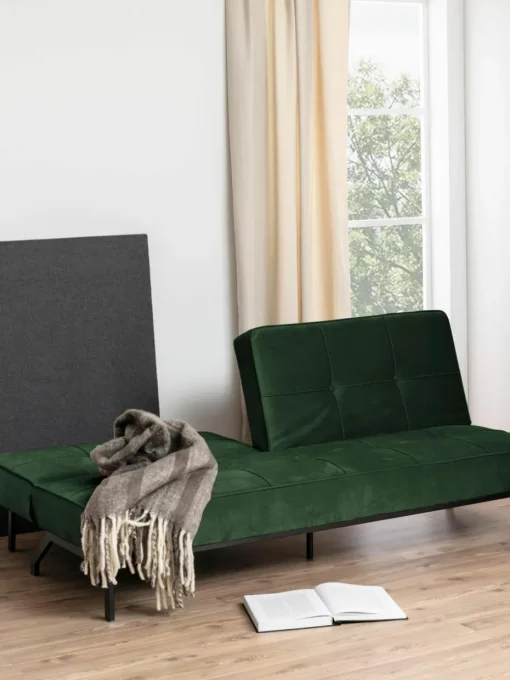 Samt-Schlafsofa Perugia (3-Sitzer)