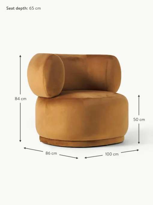 Samt-Sessel Cori