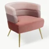 Samt-Sessel Sandwich im Retro-Design