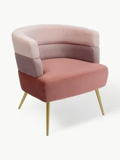 Samt-Sessel Sandwich im Retro-Design