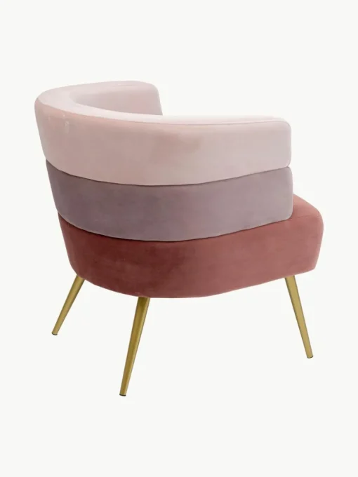 Samt-Sessel Sandwich im Retro-Design