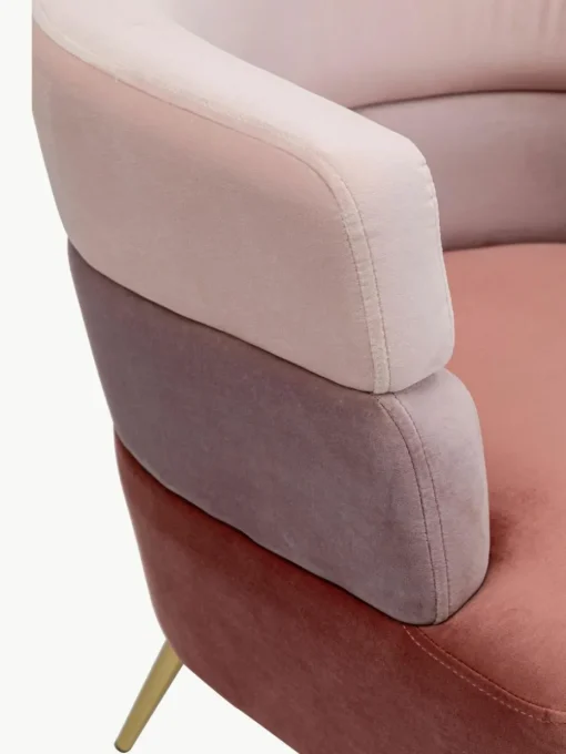 Samt-Sessel Sandwich im Retro-Design