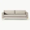 Samt-Sofa Luna (3-Sitzer)