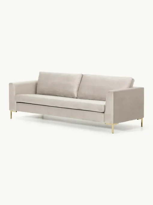 Samt-Sofa Luna (3-Sitzer)
