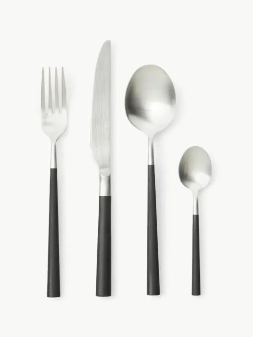 Satiniertes Besteck-Set '801, 6 Personen (24-tlg.)