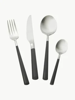 Satiniertes Besteck-Set '801, 6 Personen (24-tlg.)