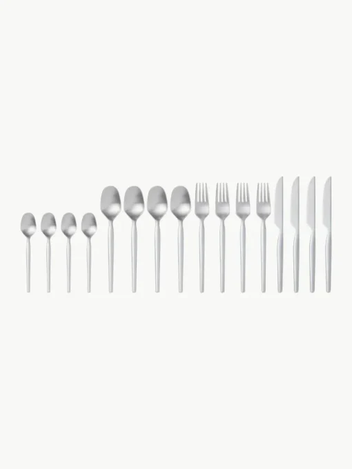 Satiniertes Besteck-Set Dorotea, 4 Personen (16-tlg.)