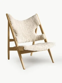 Schaffell-Loungesessel Knitting
