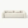 Schlafsofa Eliot (3-Sitzer) aus Teddy-Bouclé