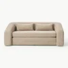 Schlafsofa Eliot (2-Sitzer) aus Teddy-Bouclé