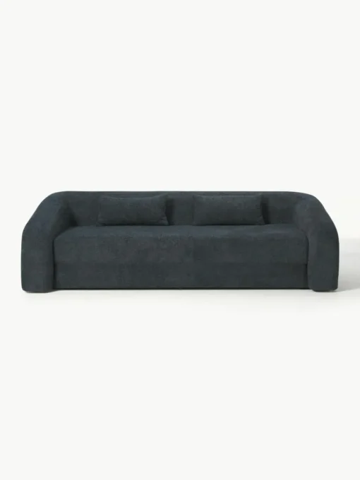Schlafsofa Eliot (3-Sitzer) aus Teddy-Bouclé