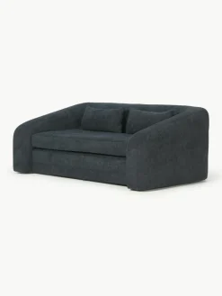 Schlafsofa Eliot (2-Sitzer) aus Teddy-Bouclé