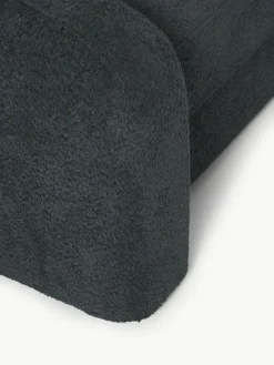 Schlafsofa Eliot (3-Sitzer) aus Teddy-Bouclé