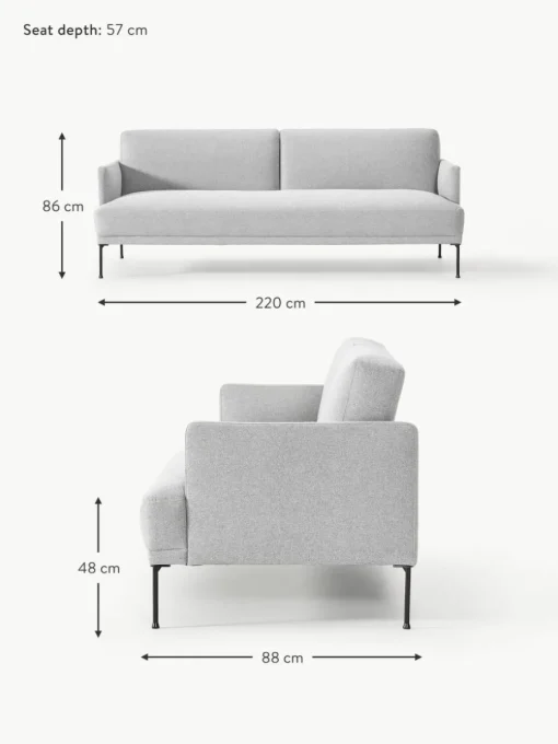 Schlafsofa Fluente (3-Sitzer)