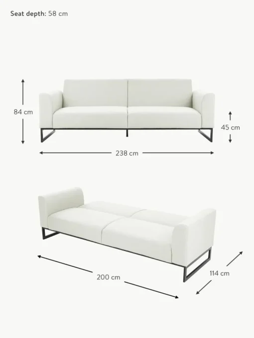 Schlafsofa Josephine (3-Sitzer)