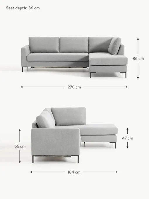 Schlafsofa Luna (3-Sitzer) mit Matratze