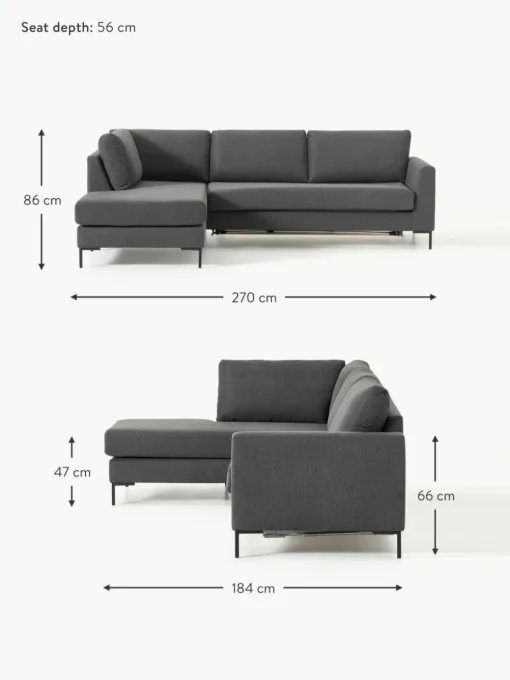 Schlafsofa Luna (3-Sitzer) mit Matratze