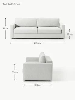 Schlafsofa Tasha (3-Sitzer) mit Stauraum