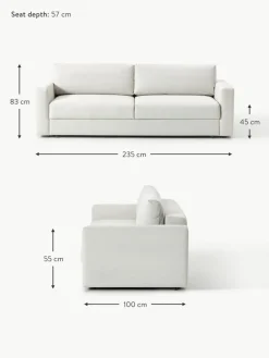 Schlafsofa Tasha (3-Sitzer) mit Stauraum