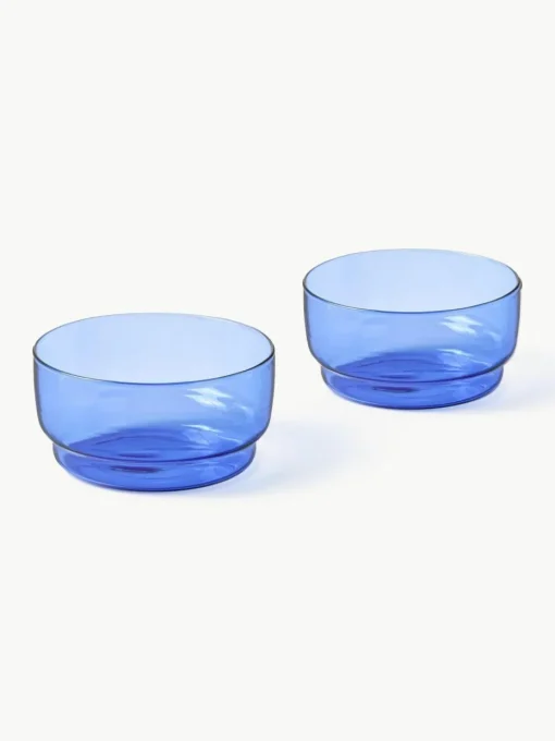 Schälchen Torino aus Borosilikatglas, 2 Stück