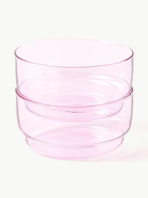 Schälchen Torino aus Borosilikatglas, 2 Stück