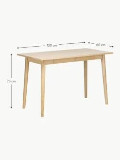 Schmaler Holz-Schreibtisch Marte