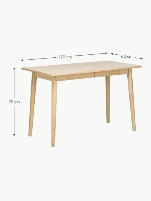 Schmaler Holz-Schreibtisch Marte
