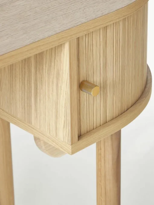 Schreibtisch Calary mit geriffelter Front