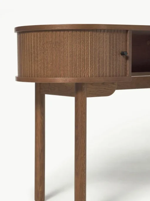 Schreibtisch Calary mit geriffelter Front