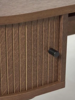 Schreibtisch Calary mit geriffelter Front