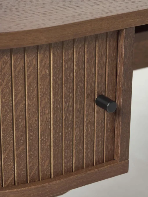 Schreibtisch Calary mit geriffelter Front