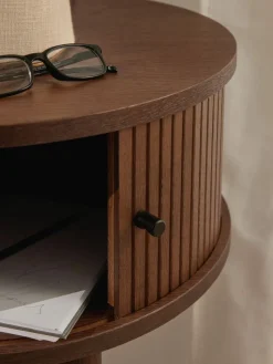 Schreibtisch Calary mit geriffelter Front